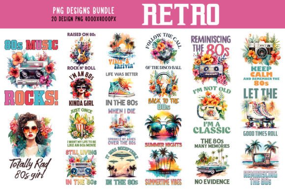 Download Made in the 80S Retro Vibes Bundle - Retro vibes Collection