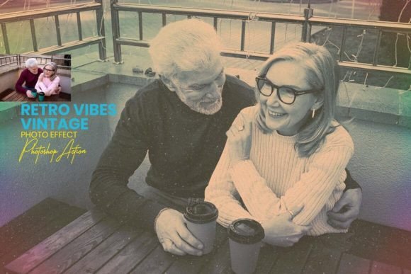 Download Retro Vibes Vintage Photo Effect - Retro vibes Collection